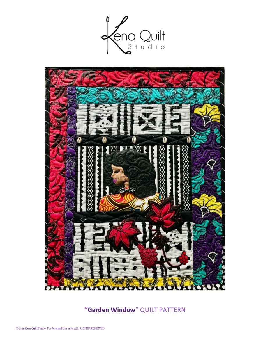 "Garden Window" Mini Quilt Pattern (Downloadable pdf)